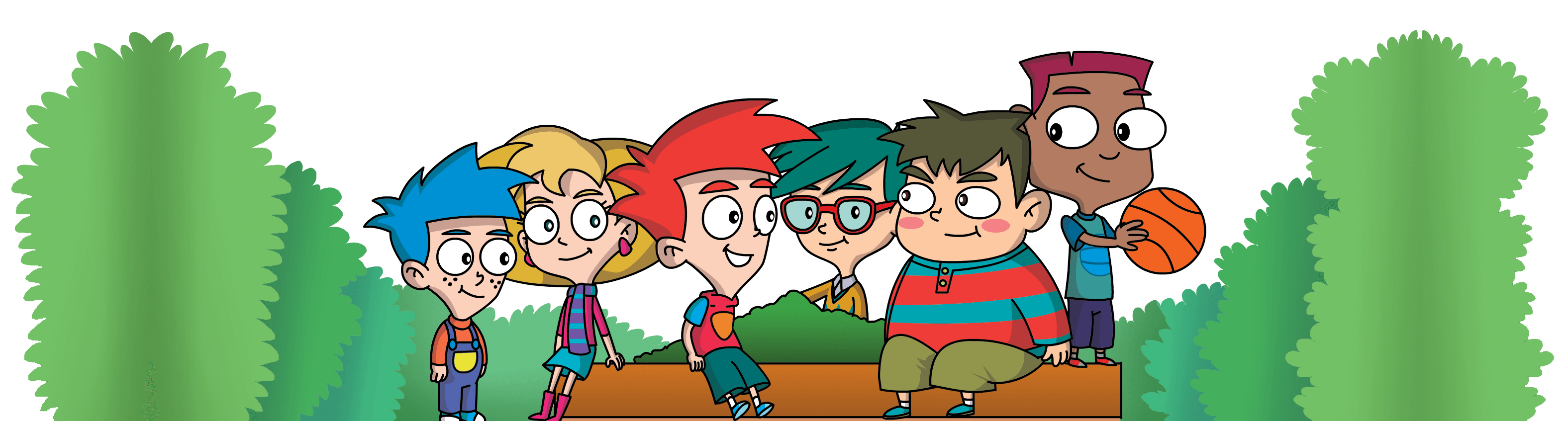  Flynn y sus amigos aprendiendo ingles en el parque